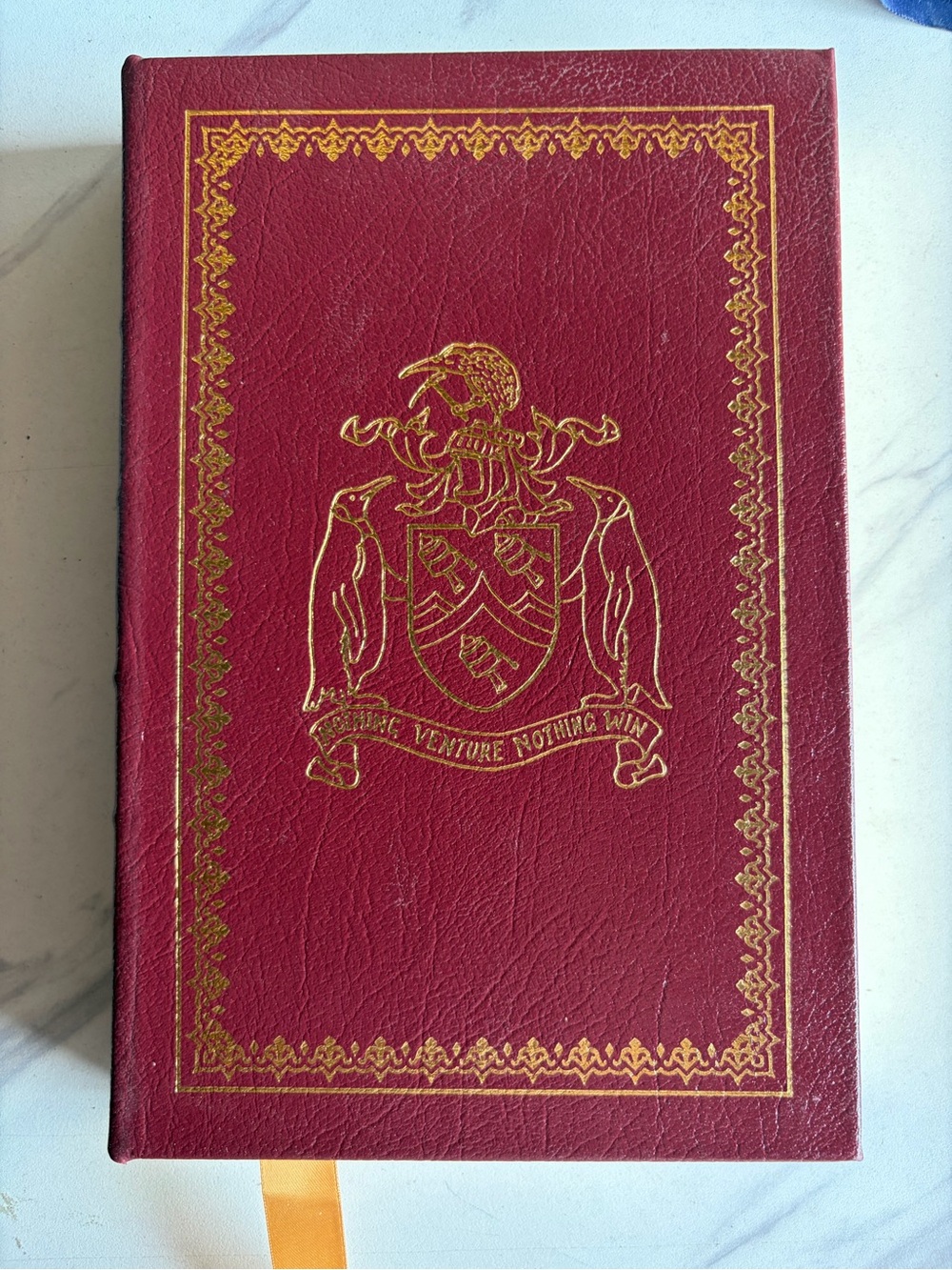 Signed Sir Edmund Hillary High Adventure Easton Press Leather Collector Edition
